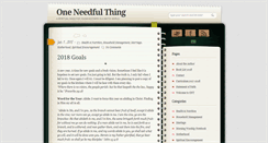 Desktop Screenshot of oneneedfulthing.com