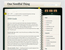 Tablet Screenshot of oneneedfulthing.com